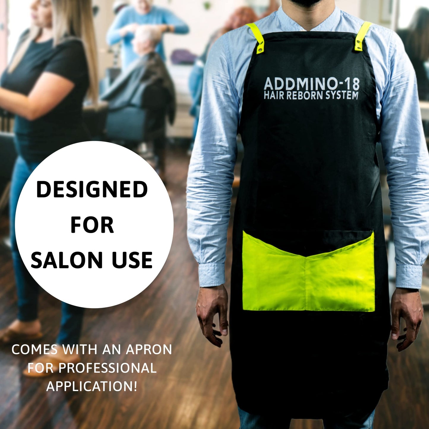 ADDMINO 18 Professional Hair Repair Treatment Kit – Shampoo, Mask, Leave-In Conditioner & Hair Elixir System