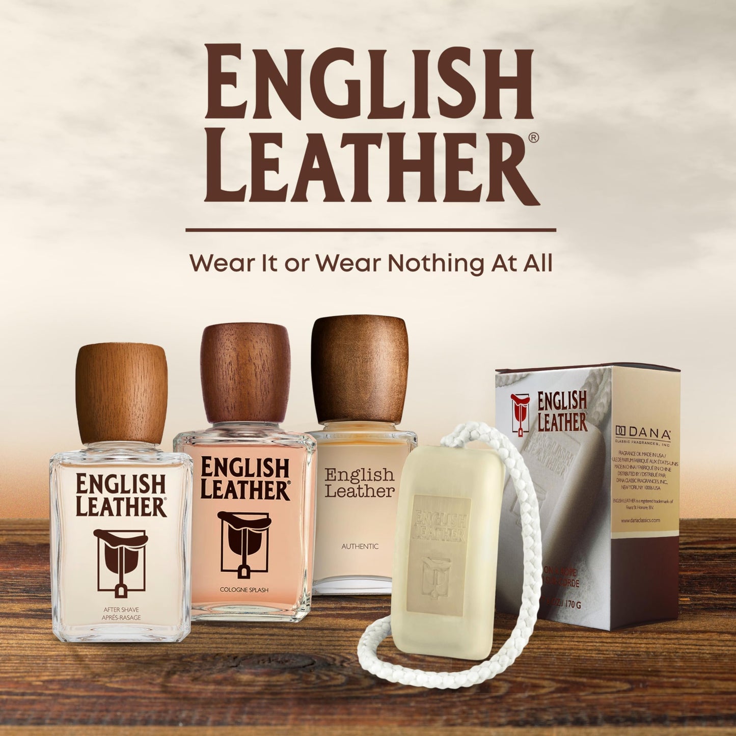 English Leather Soap on a Rope for Men by Dana, 6 oz / 170 g