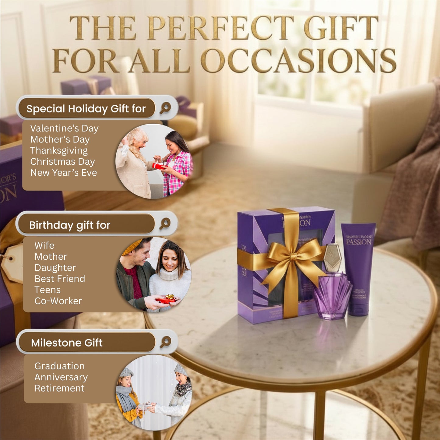 Elizabeth Taylor Passion, 2 Piece Gift Set for Women