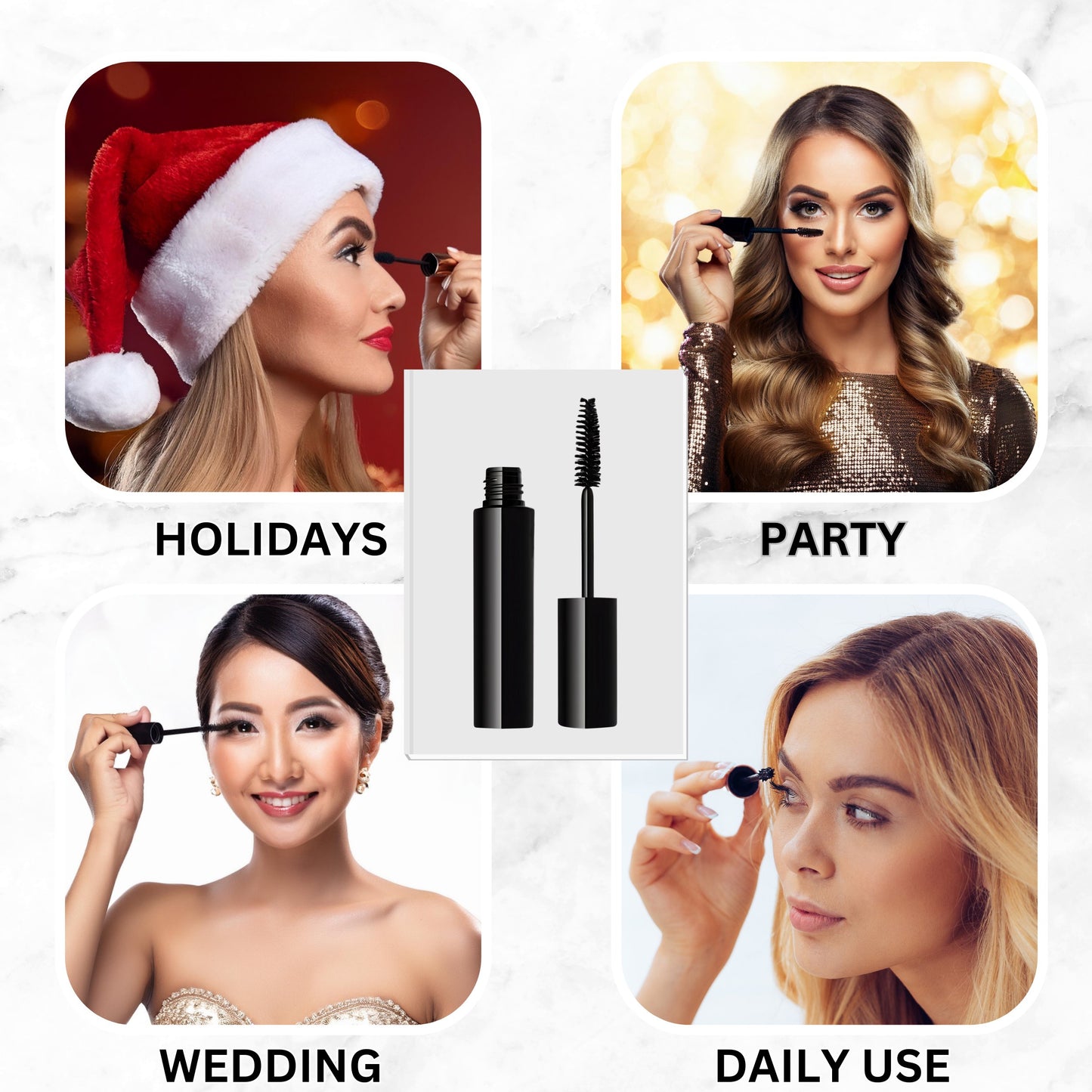 Hypoallergenic Black Mascara – Gentle, Water-Soluble Lash Mascara for Sensitive Eyes