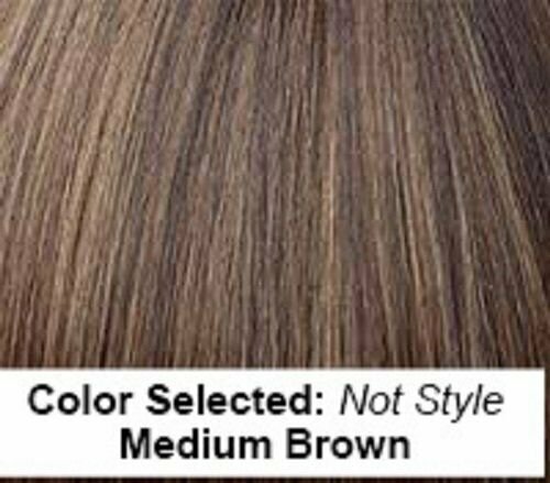 Rene of Paris SHANNON Wig in Medium Brown & Revlon Wig Lift Comb Bundle