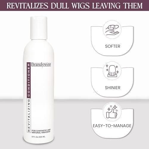 Brandywine Wig Conditioner – 8 oz for Synthetic Wigs, Natural Hair & Hairpieces