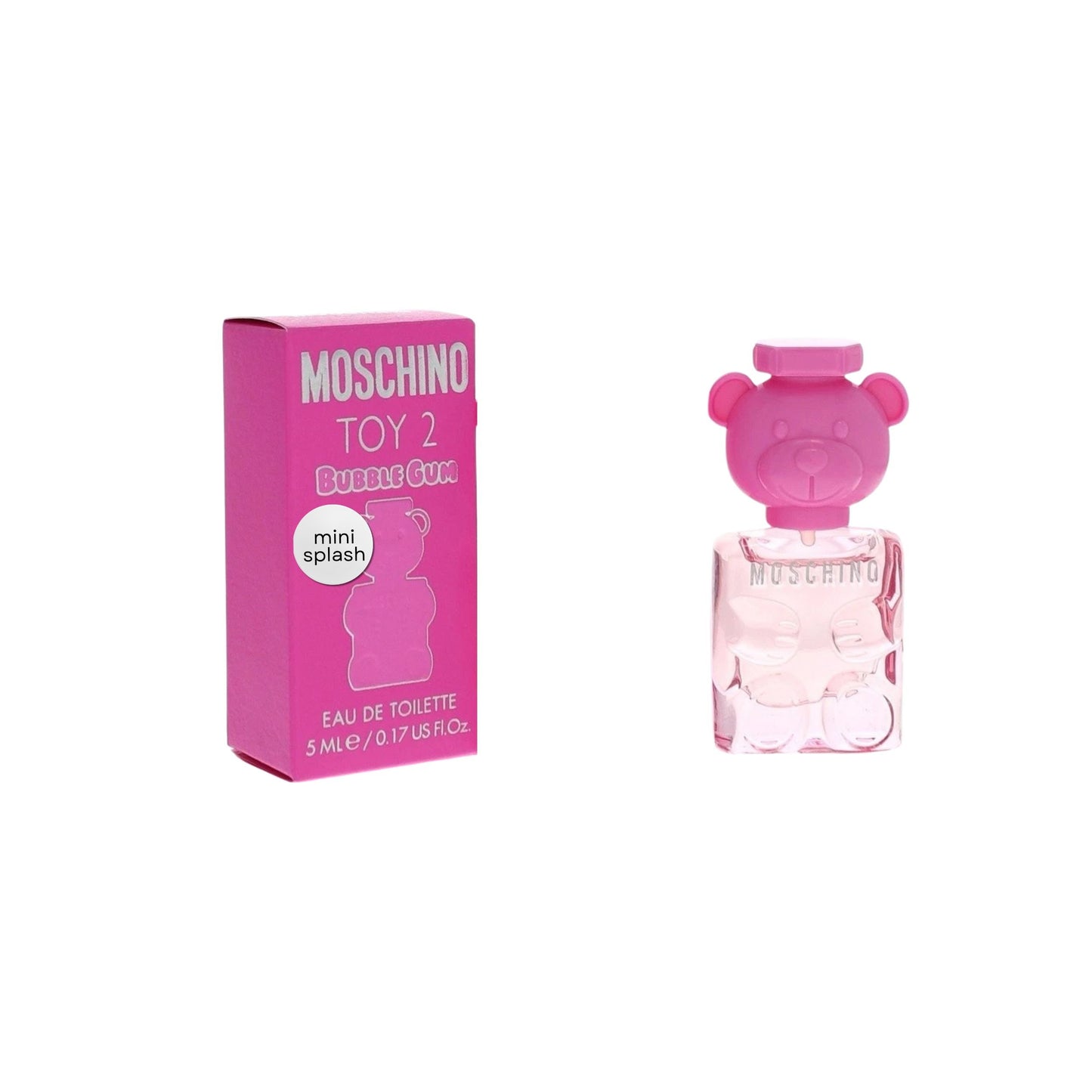 Moschino Toy 2 Bubble Gum Mini EDT for Women 0.17 oz – Travel Size Sweet Fruity Floral Perfume