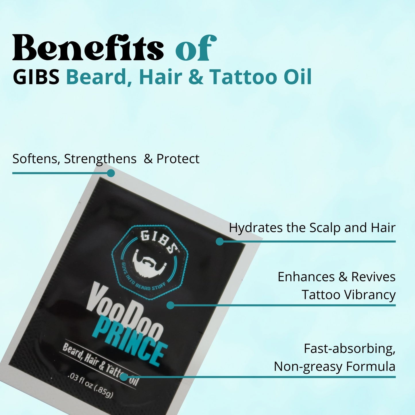 Gibs Beard, Hair & Tattoo Oil – Moisturizing Scented Men’s Grooming Oil
