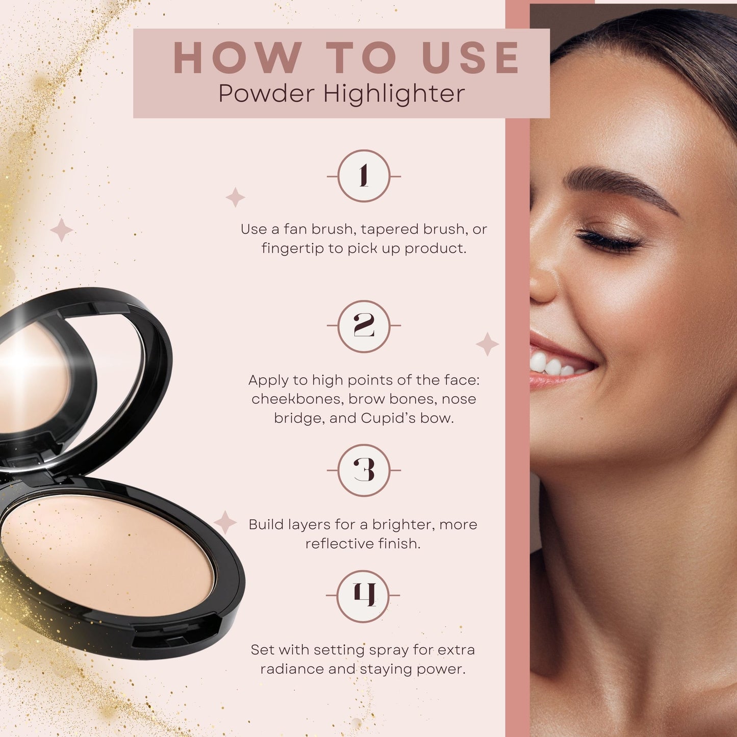 Glow Makeup Highlighting Powder – Radiant Face & Cheek Highlighter