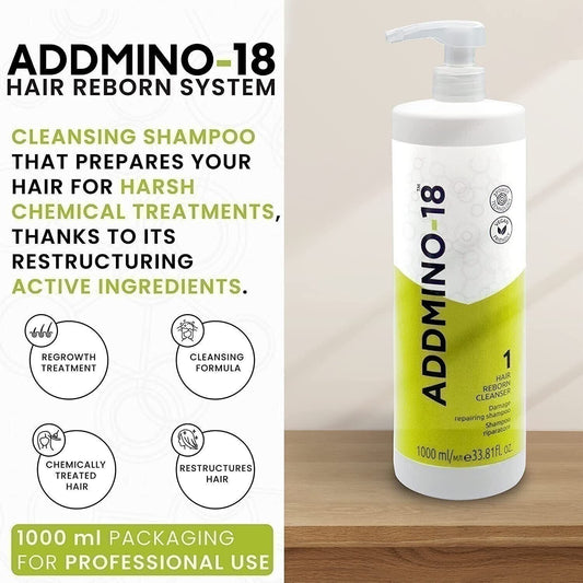 ADDMINO-18 Bond Maintenance Clarifying Shampoo for All Hair Types 33.81 fl. oz.