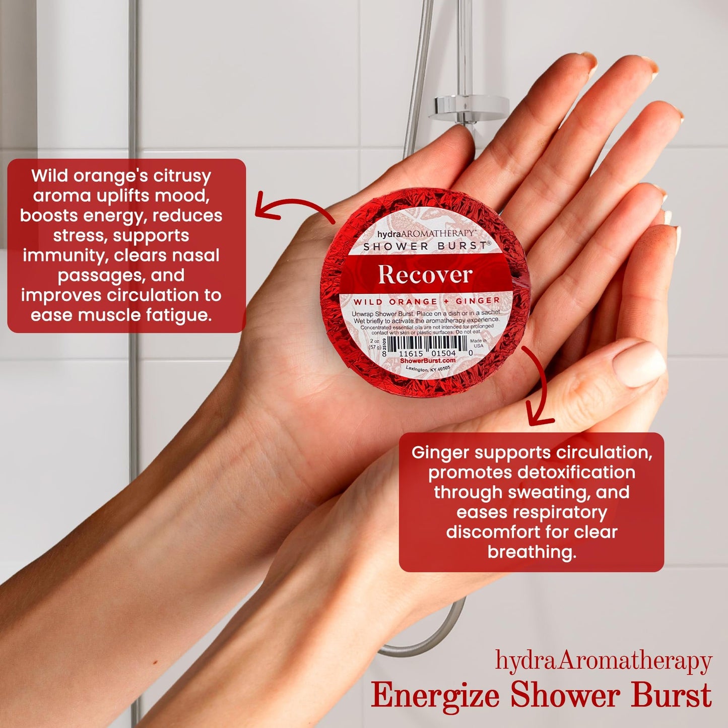 HydraAromatherapy Recover Shower Burst