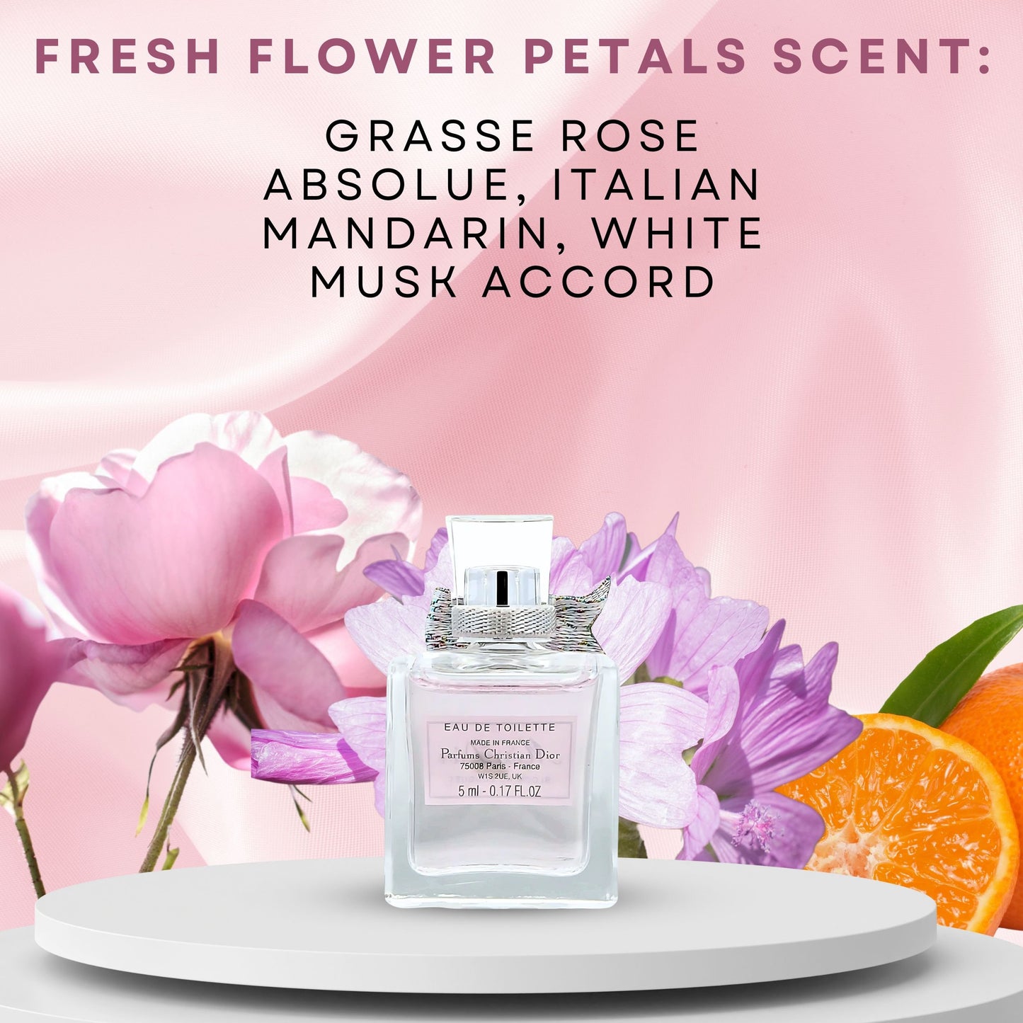 Dior Miss Blooming Bouquet Mini Perfume Women (Splash Mini Travel Size) 5 ml / 0.17 oz EDT