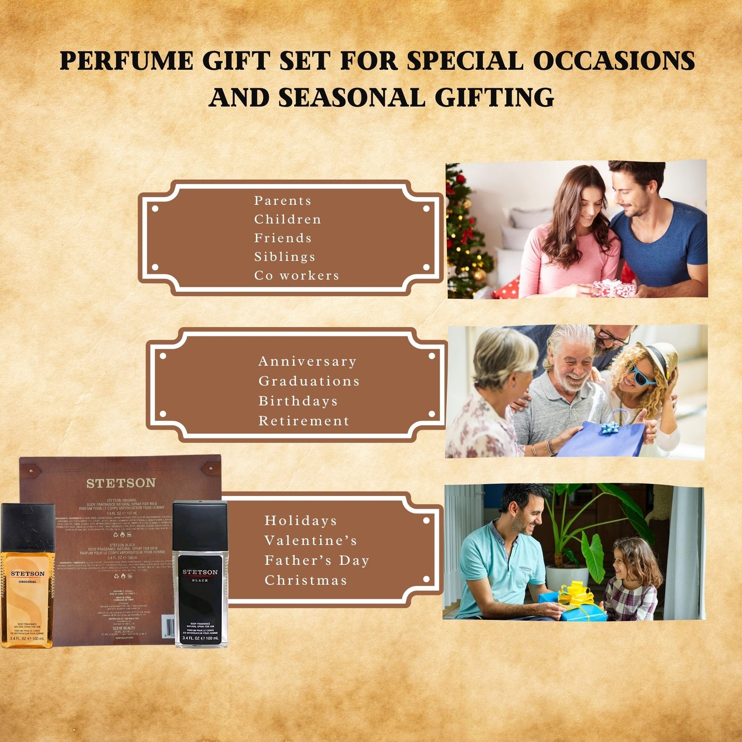 Stetson by Stetson Men’s Fragrance Gift Set – 2 Piece Set