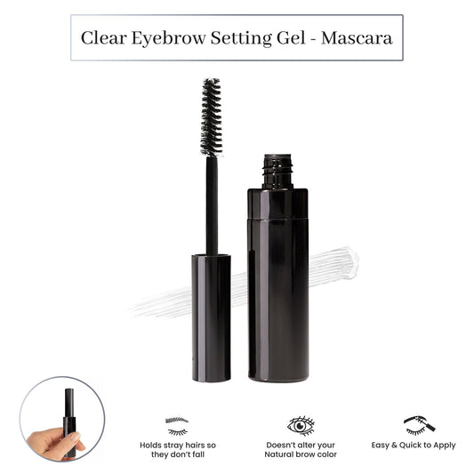 Brow Set Clear Eyebrow Setting Gel – Grooming Gel for Brows, Lashes & Facial Hair