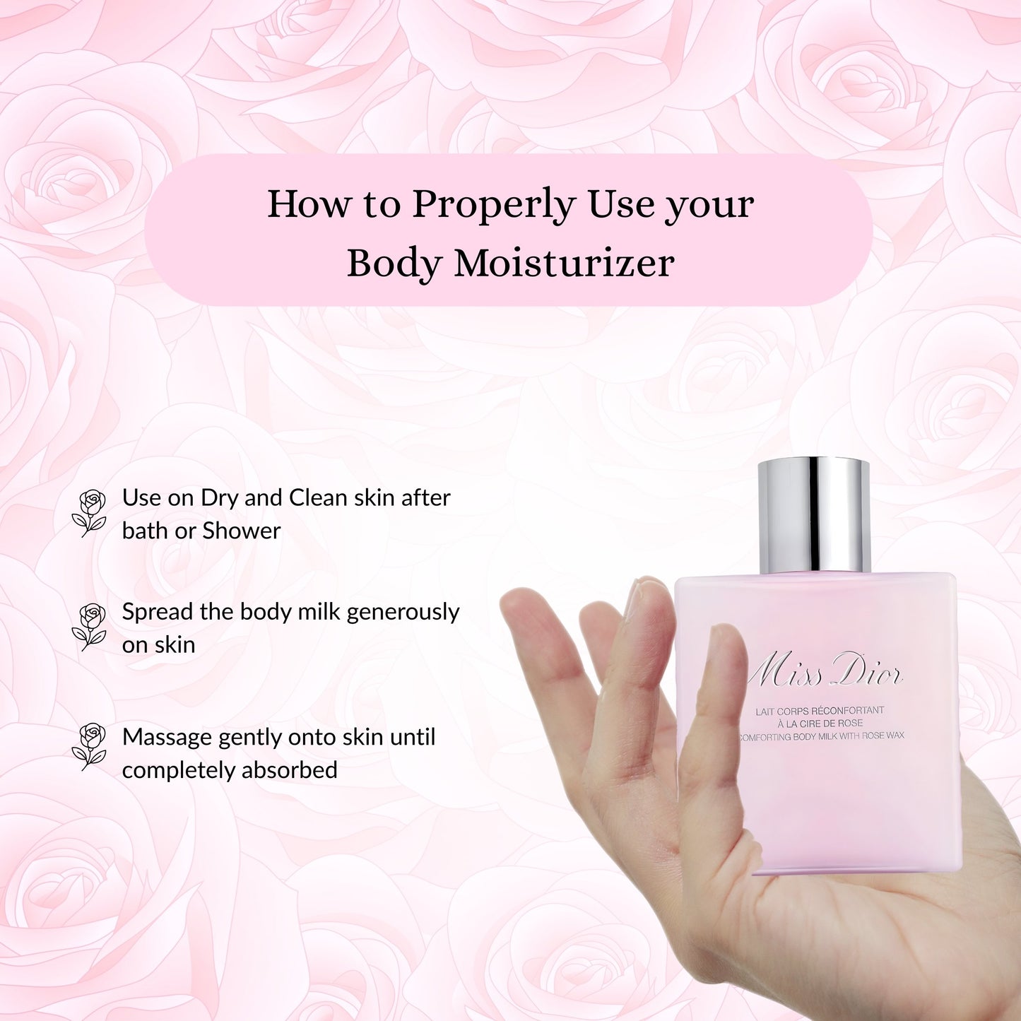 Dior Miss Dior Comforting Body Milk with Rose Wax – 175 ml / 5.9 oz