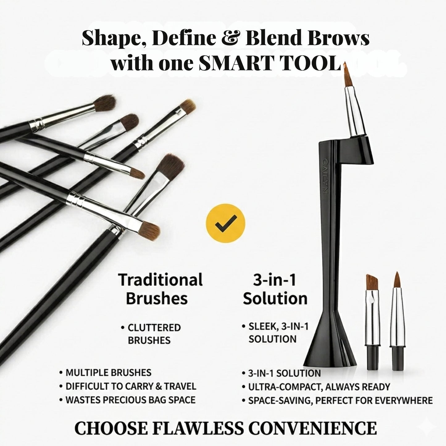 CAILYN O! 3-In-1 Eye Makeup Brush