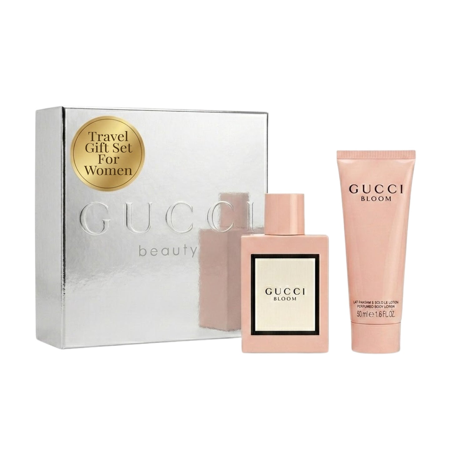 Gucci Bloom by Gucci for Women - 2 Pc Gift Set 1.6oz EDP Spray, 1.6oz Perfumed Body Lotion