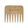 Rene of Paris Wooden Wide Tooth Comb – For Human & Synthetic Hair Wigs