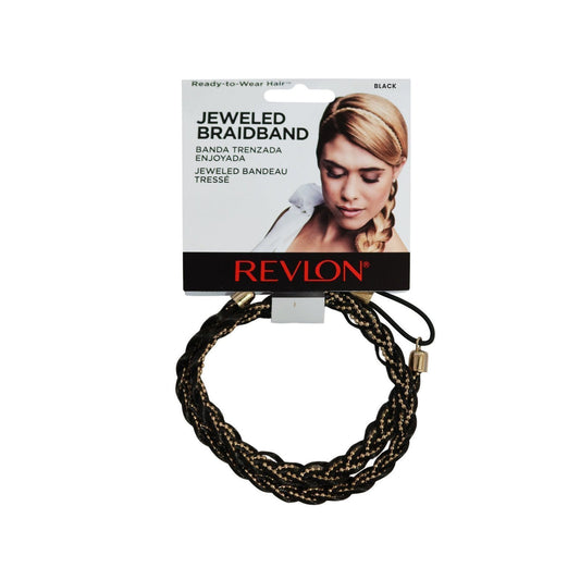 REVLON Hair Jeweled Braidband Ready to Wear (Black)