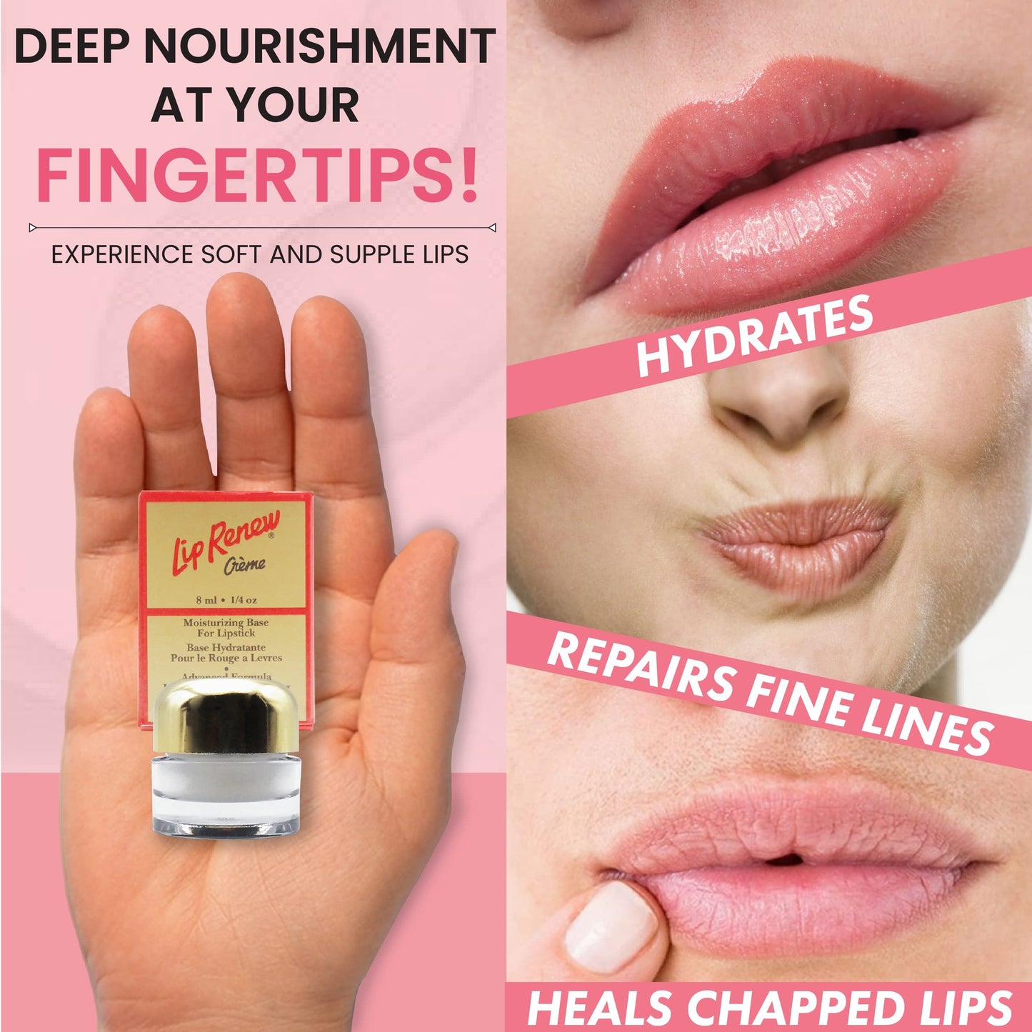 Ella International Lip Renew Creme – Moisturizing Lip Treatment with SPF 6