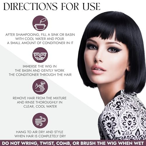 Brandywine Wig Conditioner – 8 oz for Synthetic Wigs, Natural Hair & Hairpieces