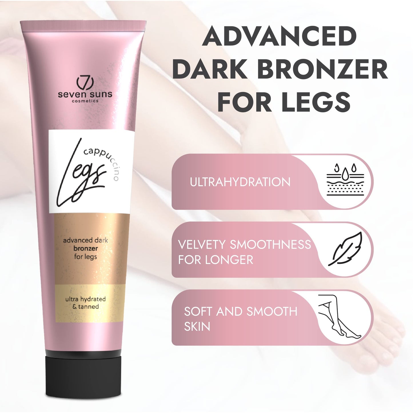 Tanning Bed Lotion for Legs Advanced Dark Bronzer