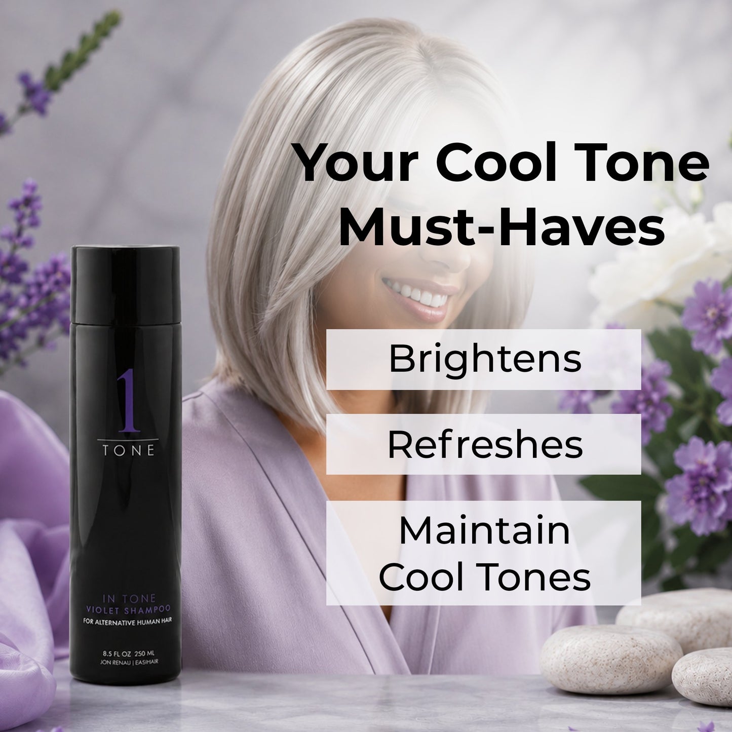 Jon Renau In Tone Violet Shampoo 8.5oz