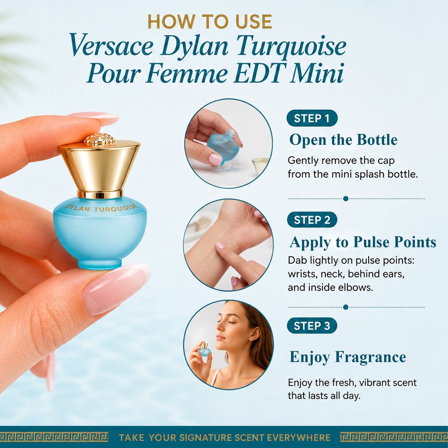 Versace Dylan Turquoise 5 ML EAU DE Toilette MINI