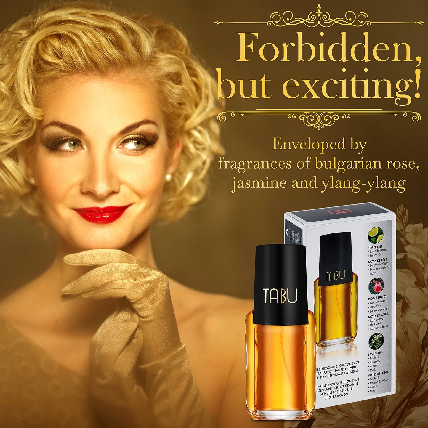 Dana TABU The Forbidden Fragrance Cologne Spray – 2.3 oz Classic Women’s Perfume