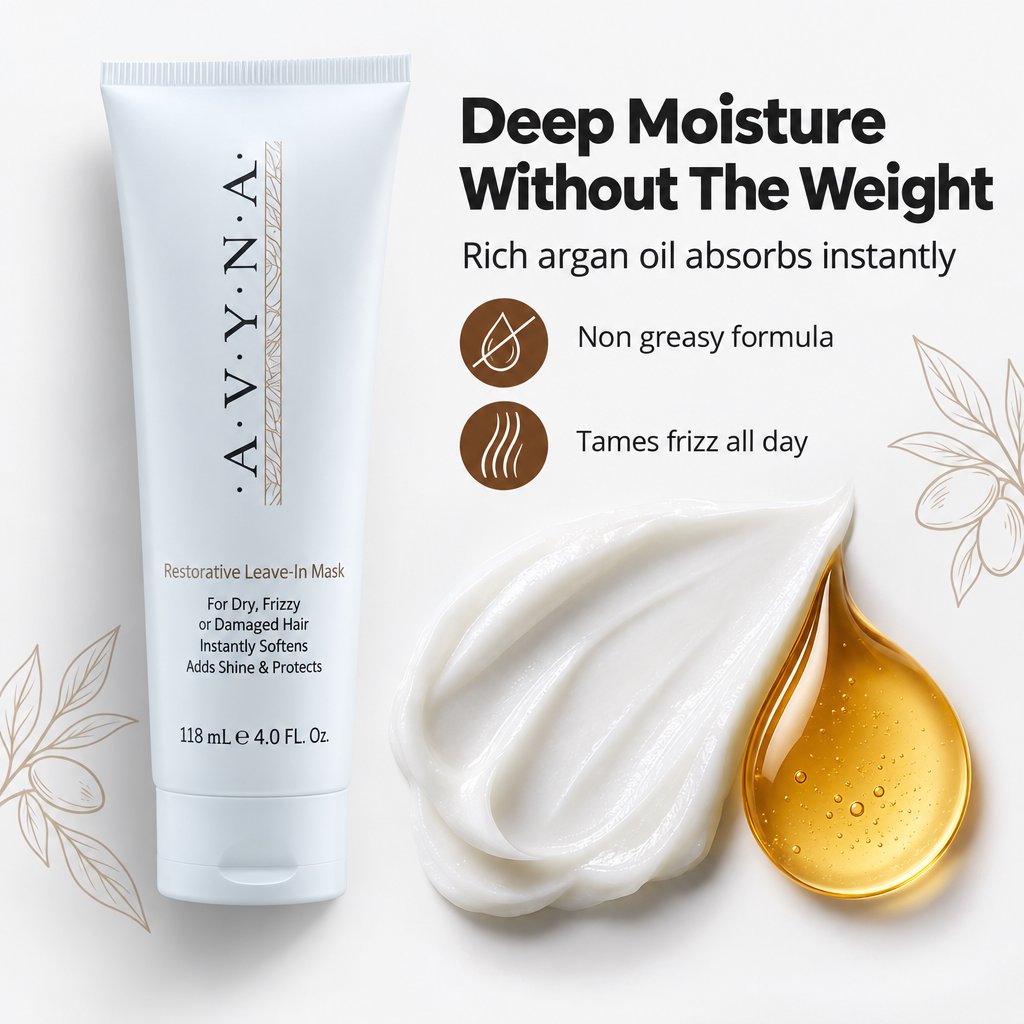 Avyna Leave in Deep-Penetrating Reconstructor Treatment Colored and Damaged Hair With Goji Extract 8.45 oz