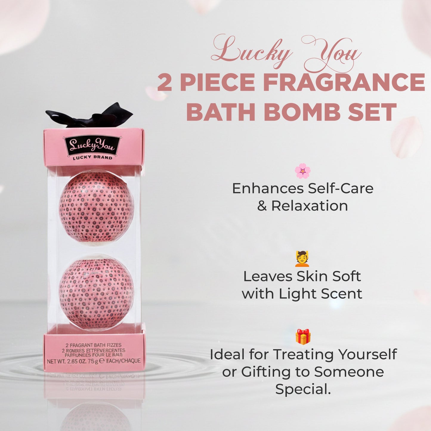 Lucky Brand Lucky You For Women 2 Piece Fragrance Bath Bombs