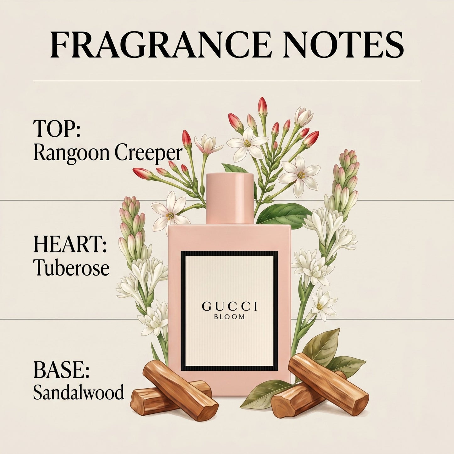 Gucci Bloom by Gucci for Women - 2 Pc Gift Set 1.6oz EDP Spray, 1.6oz Perfumed Body Lotion