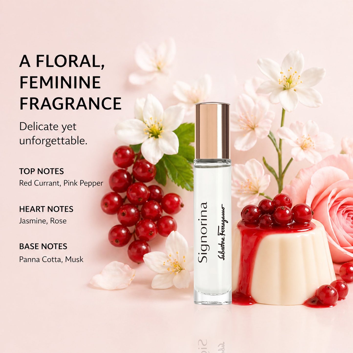 Salvatore Ferragamo Signorina Eau de Parfum 10ml Purse Spray for Women – Travel Size Floral Fragrance, Luxury Mini Perfume