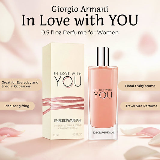 Giorgio Armani Emporio Armani In Love With You EDP for Women – 0.5 oz Travel Spray