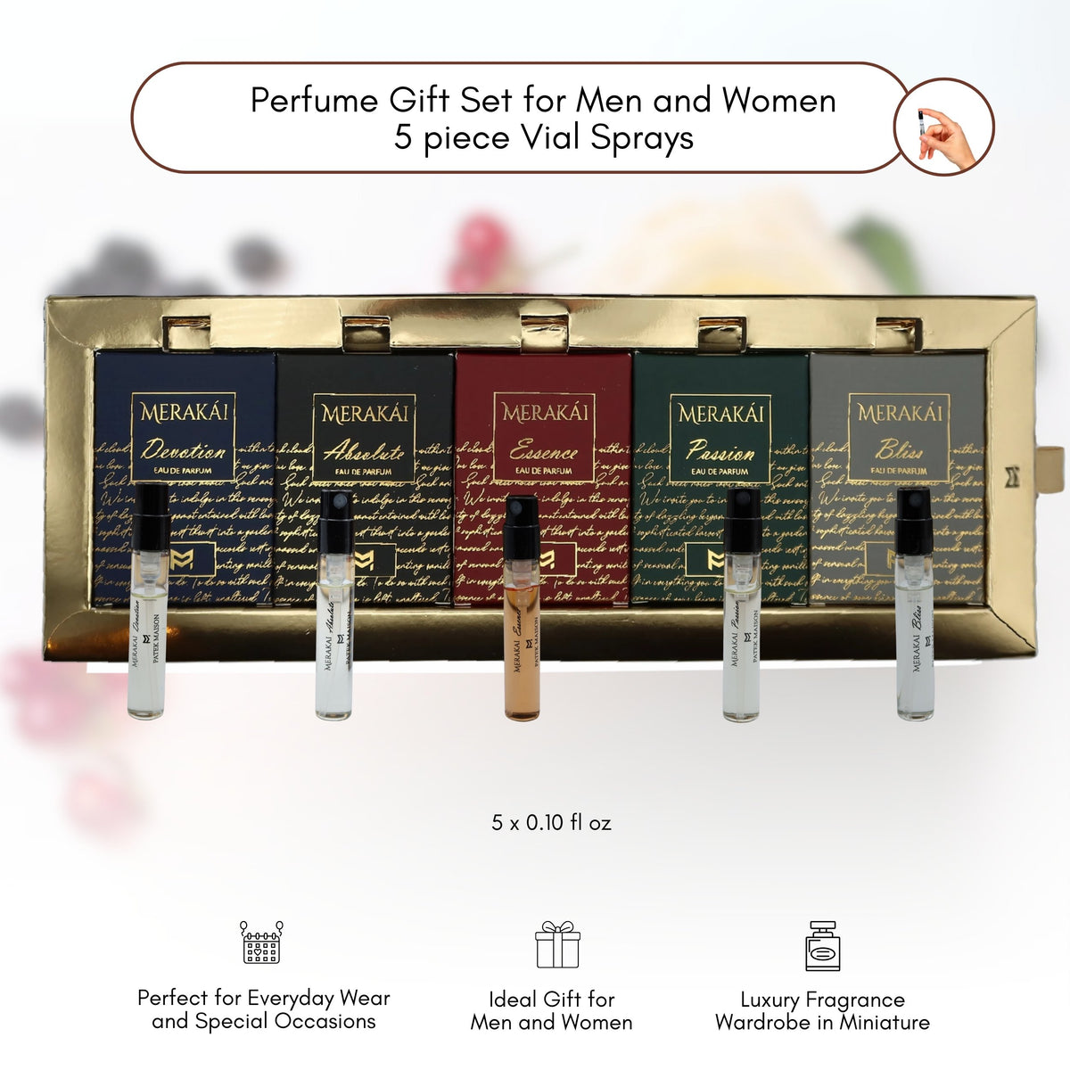 Patek Maison Perfume for Women & Men Merakai Mini Gift Set EDP Travel Sprays