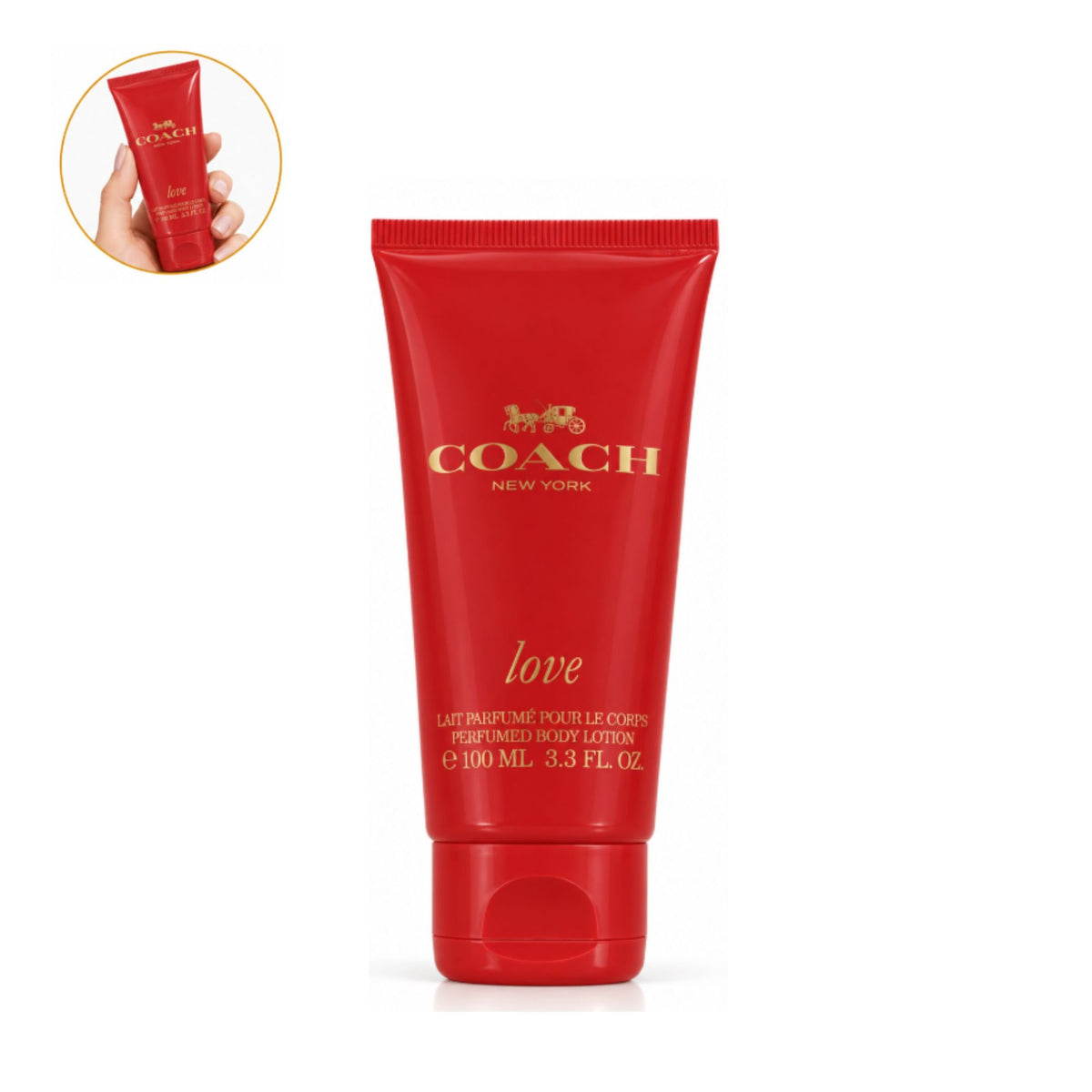 Coach Love Perfumed Body Lotion for Women, 3.4 oz (100 ml)