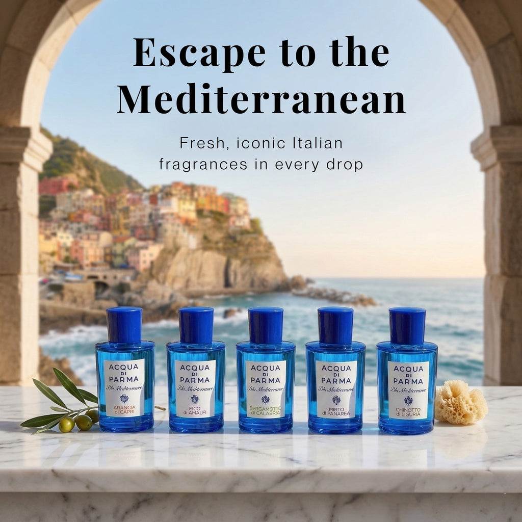 Acqua Di Parma Blu Mediterraneo Mini Gift Set – 5 x 0.16 Fl Oz EDT Splashes
