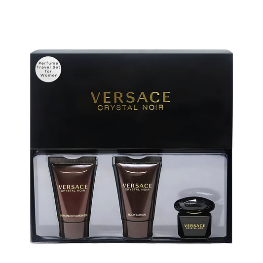 Versace Crystal Noir Perfume for Women Mini EDT 3 Piece Gift Set