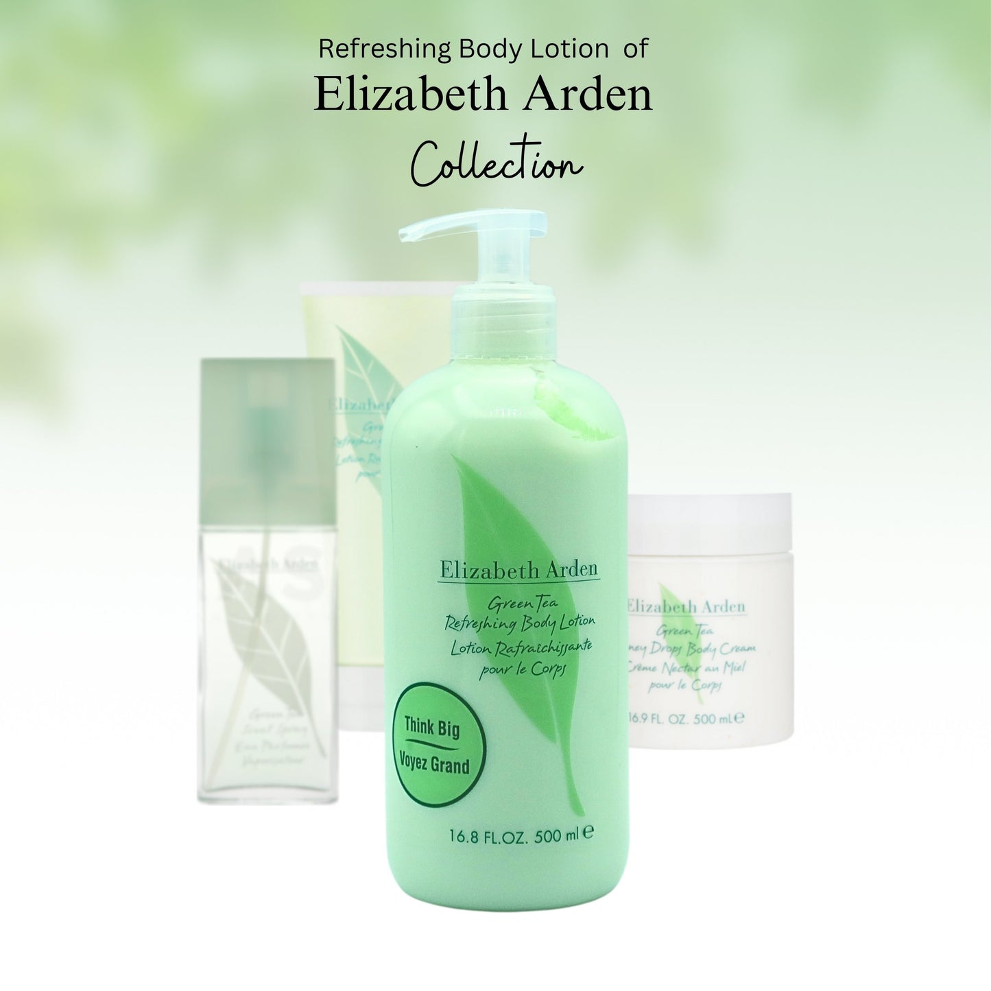Elizabeth Arden Green Tea Body Lotion – Scented Moisturizing Lotion (16.9 oz)