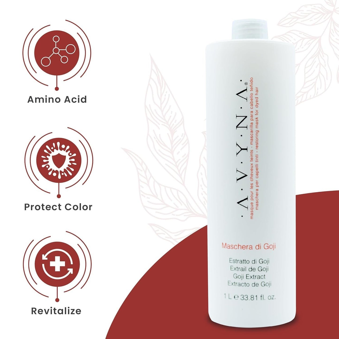 AVYNA Hair Conditioner for Color Treated Hair with Goji Extract 33.8 Fl Oz
