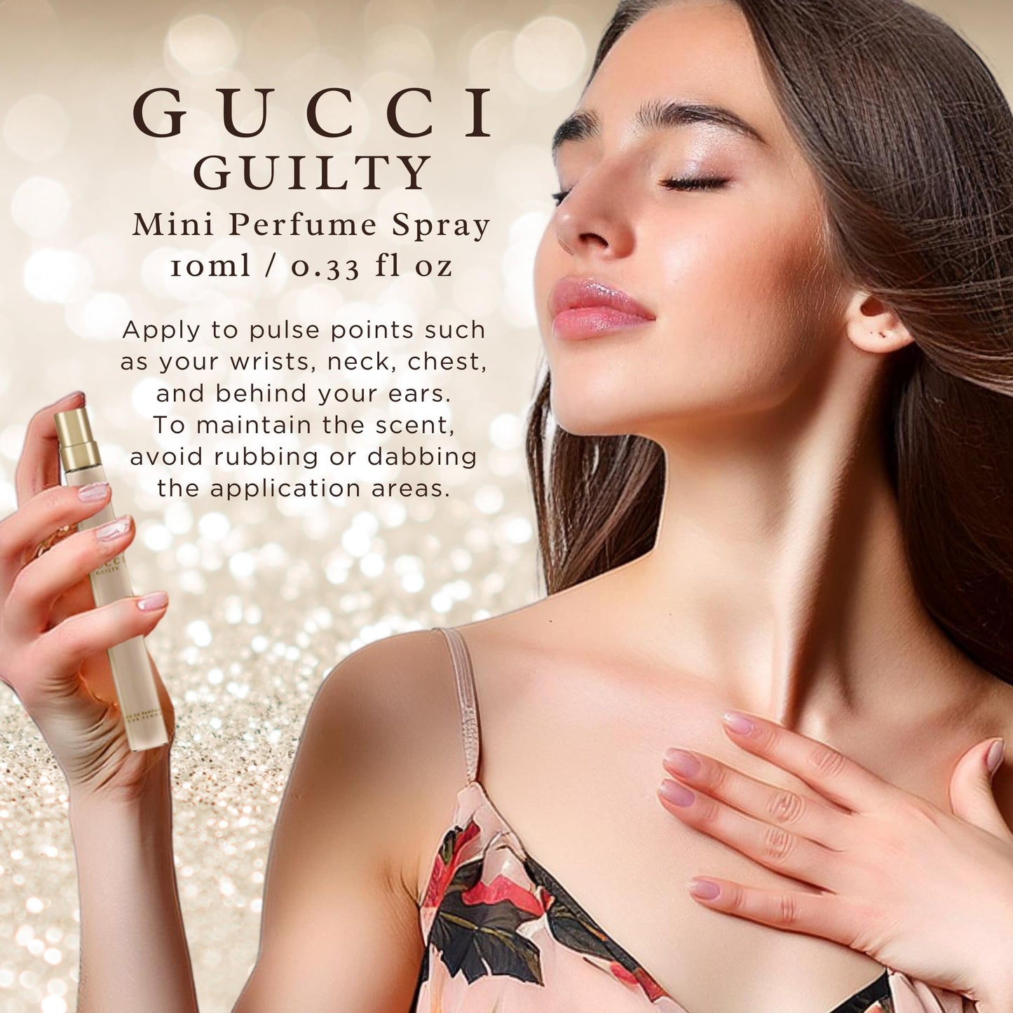 Gucci Guilty Perfume for Women Travel Spray EDP Pour Femme 0.33 Fl oz