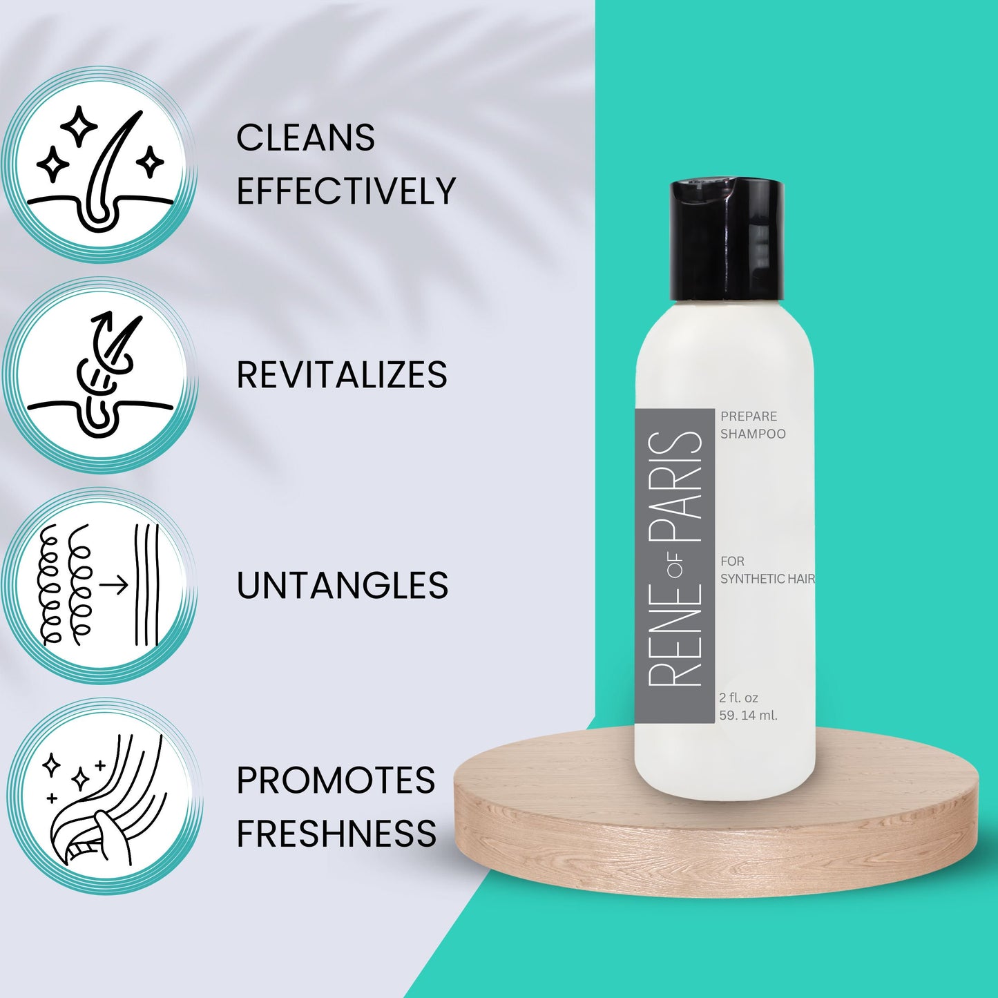 Rene of Paris Travel Shampoo & Conditioner Set – 2 fl oz Each