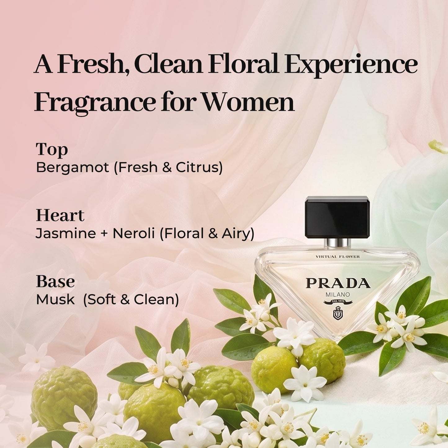 Prada Paradoxe Virtual Flower Perfume for Wome Mini Splash EDP 0.23 Fl Oz