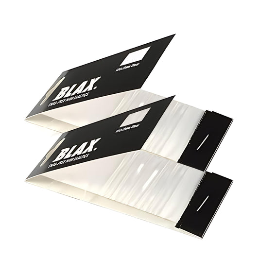 Blax Clear Hair Elastics – Snag-Free Transparent Ties, No-Damage, 2mm 12 Count (2 Pack)