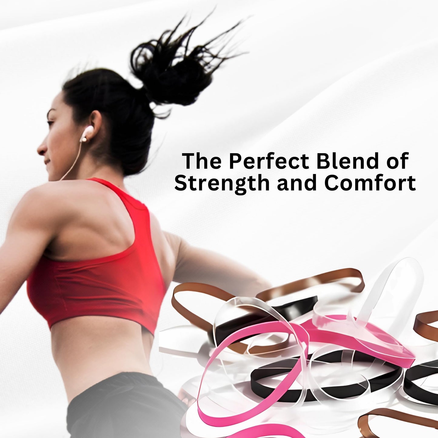 Blax Black Elastic Hair Ties - Snag-Free, Seamless, No-Damage Bands, 4mm 8 Count (2 Pack)