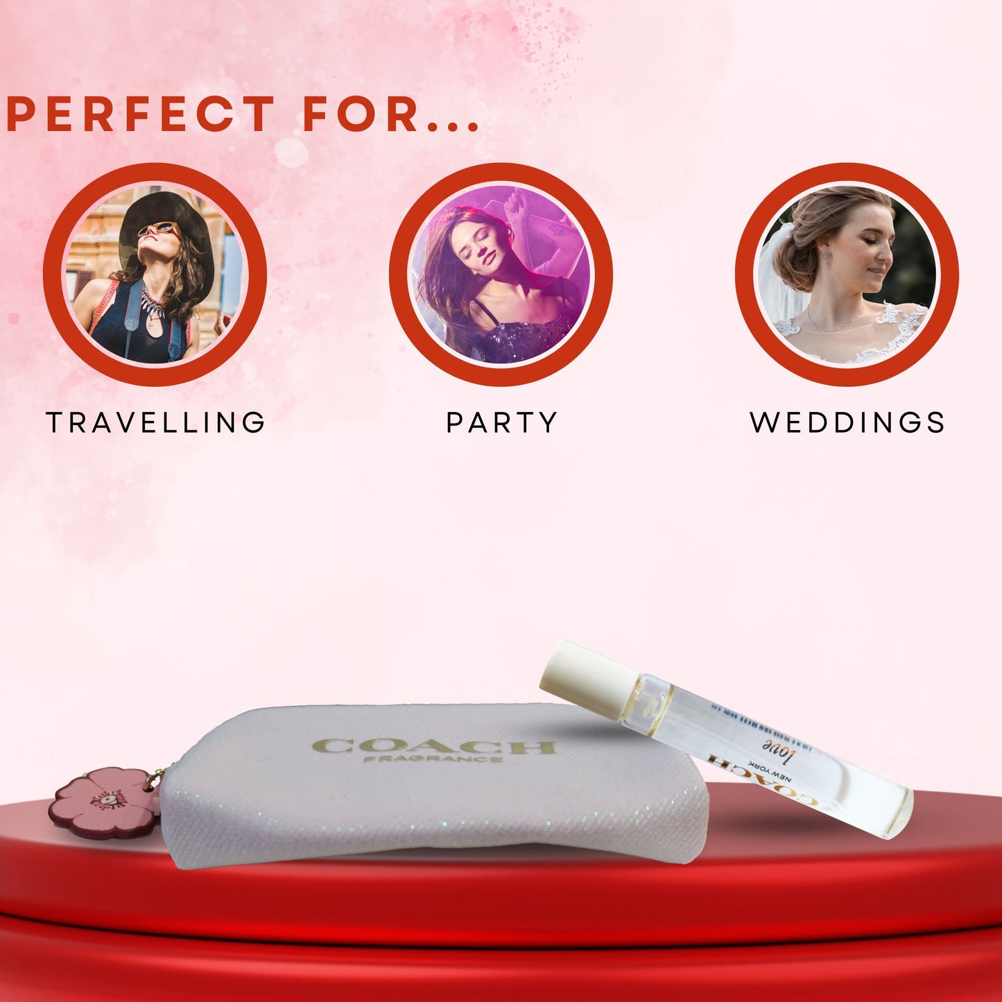 Coach Love, Eau De Parfum, Mini Natural Spray with Pouch 0.25 fl oz