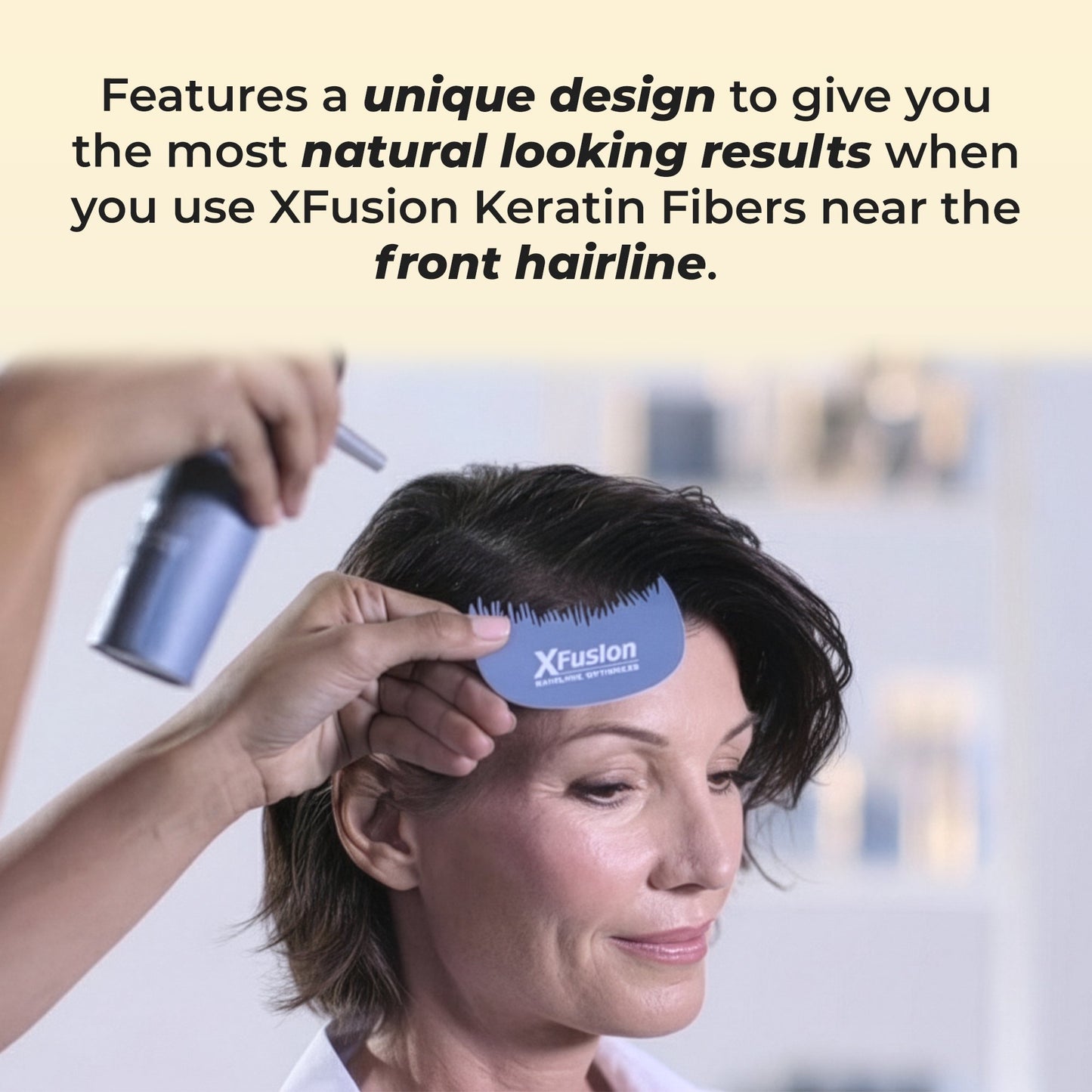XFusion Hairline Optimizer Comb Tool for Hair Building Fibers – 3 Pack