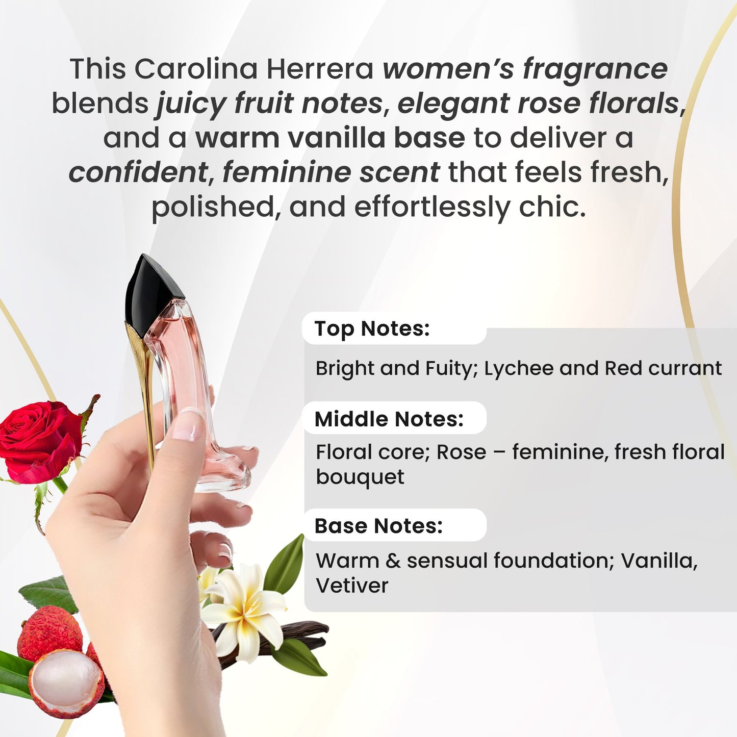 Carolina Herrera Very Good Girl Perfume for Women Travel Splash Mini EDP 0.24 fl oz