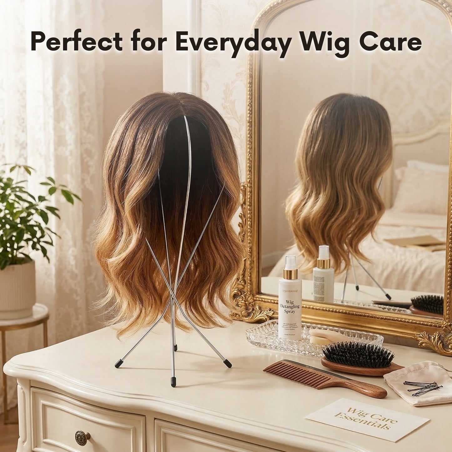 Jon Renau Wig Saver Plastic Wig Stand, White