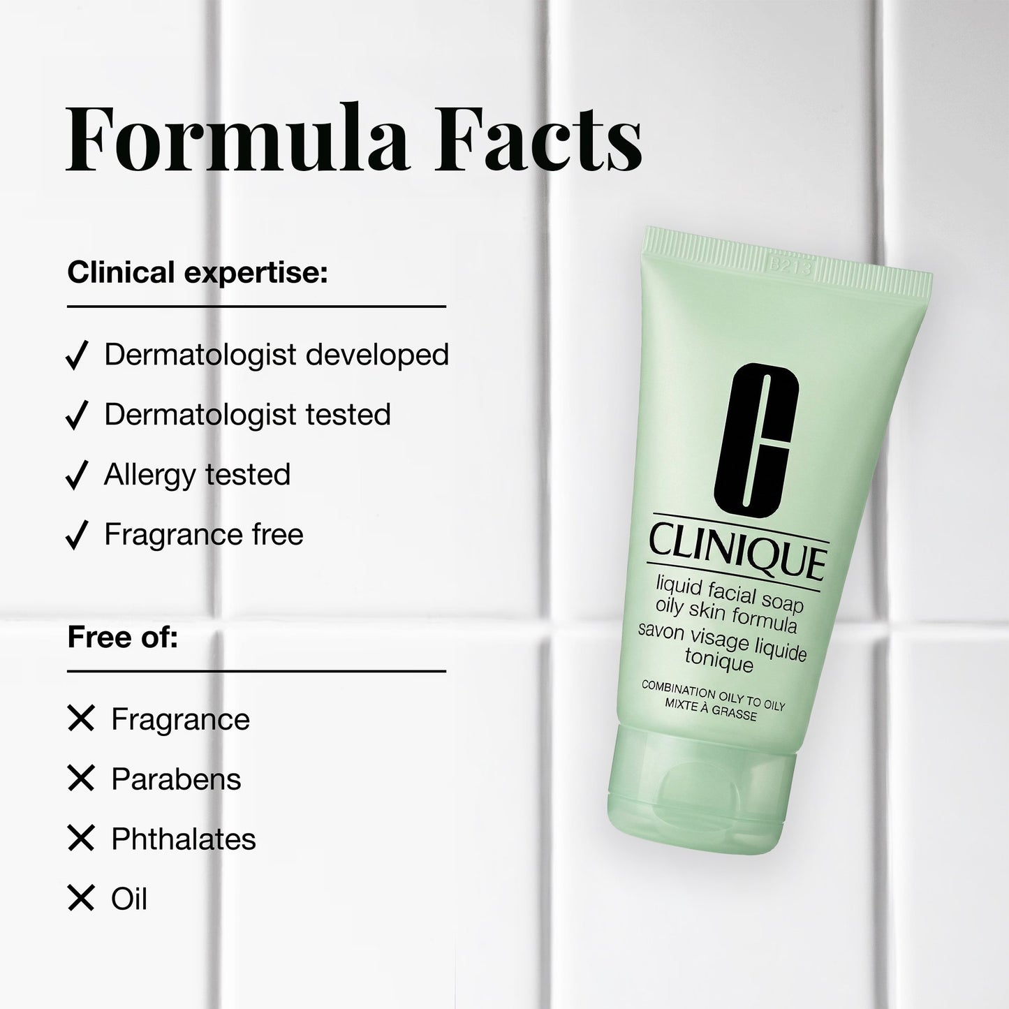 Clinique Liquid Facial Soap for Oily Skin – Travel Size Cleanser Set (3 x 1 oz)