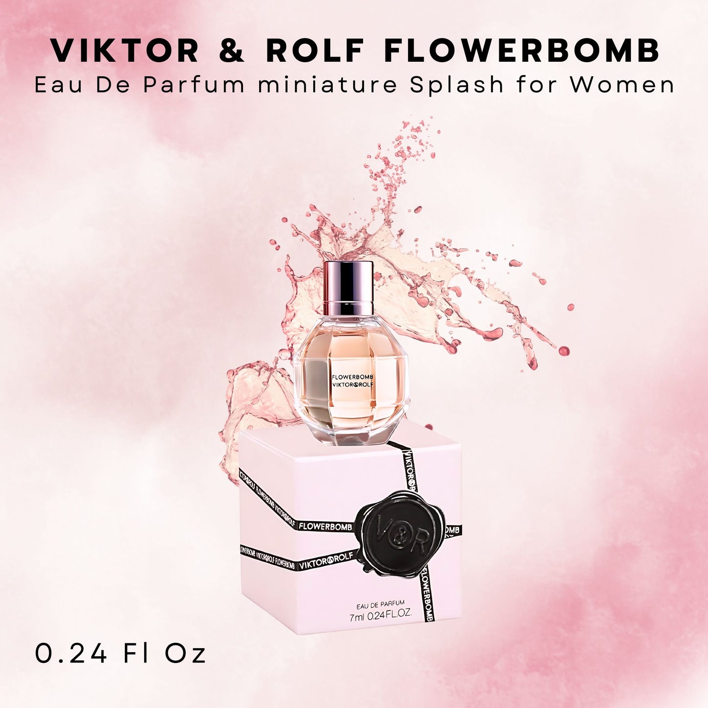 Viktor & Rolf Flowerbomb Eau De Parfum Travel Splash Mini .24 oz. 7ml