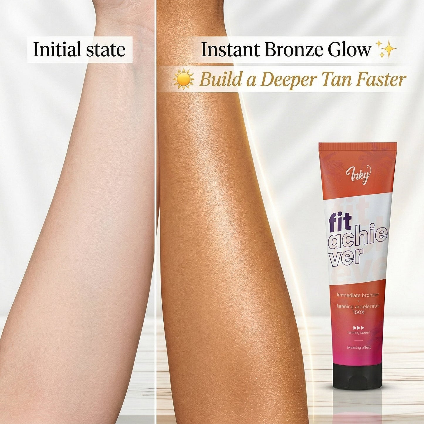 Immediate Bronzer & Tanning Accelerator 150X with Slimming & Firming Complex- Fit Achiever