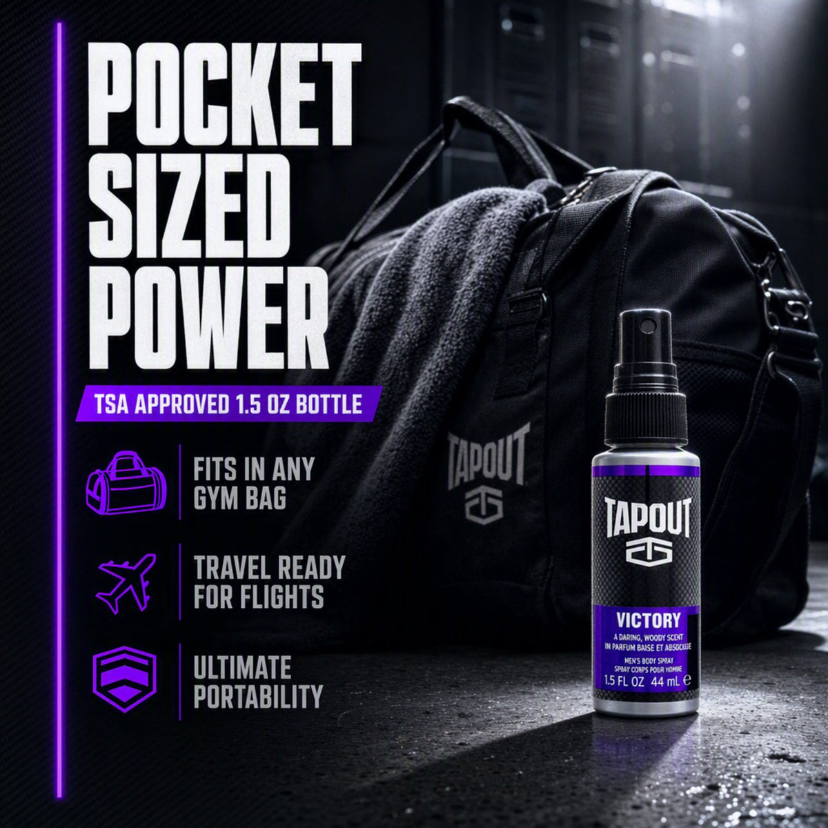 Tapout Men's Body Spray Victory 1.5oz , pack of 1