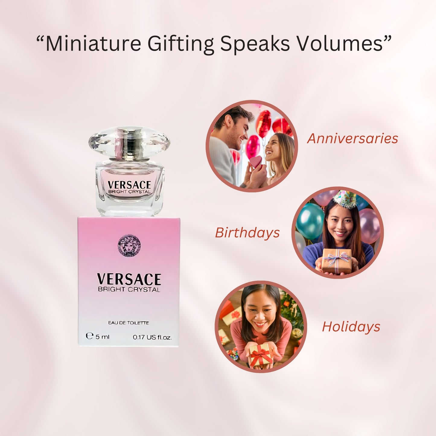 Versace Women's Bright Crystal Mini, 0.17 Fl Oz